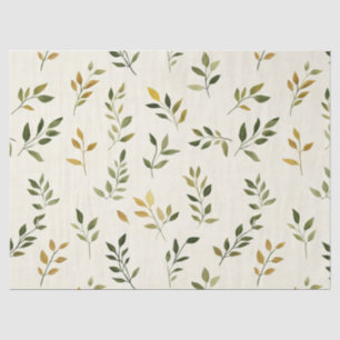 Papier Mousseline Feuille inspirée de la nature rustique - Art botan