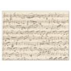 Feuille Vintage manuscrite Musique Papier Tissu Be