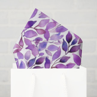 Papier Mousseline Feuilles d'améthyste