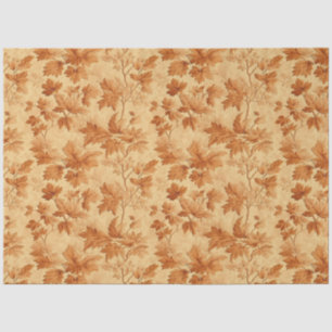 Papier Mousseline Feuilles d'automne thème moderne Toile de Jouy mot