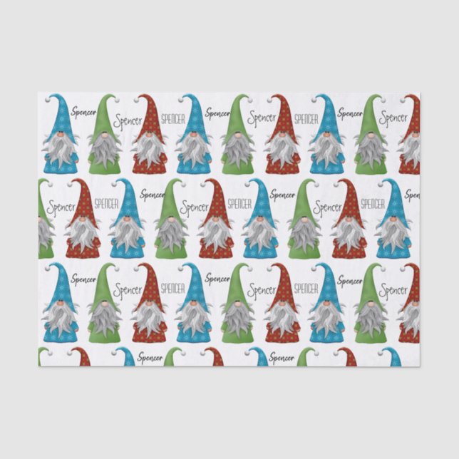 Papier Mousseline Feuilles de papier de tissus de Noël personnalisée (Recto)