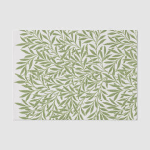 Papier Mousseline Feuilles de saule victoriennes vintage par William