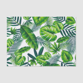 Papier Mousseline Feuilles tropicaux