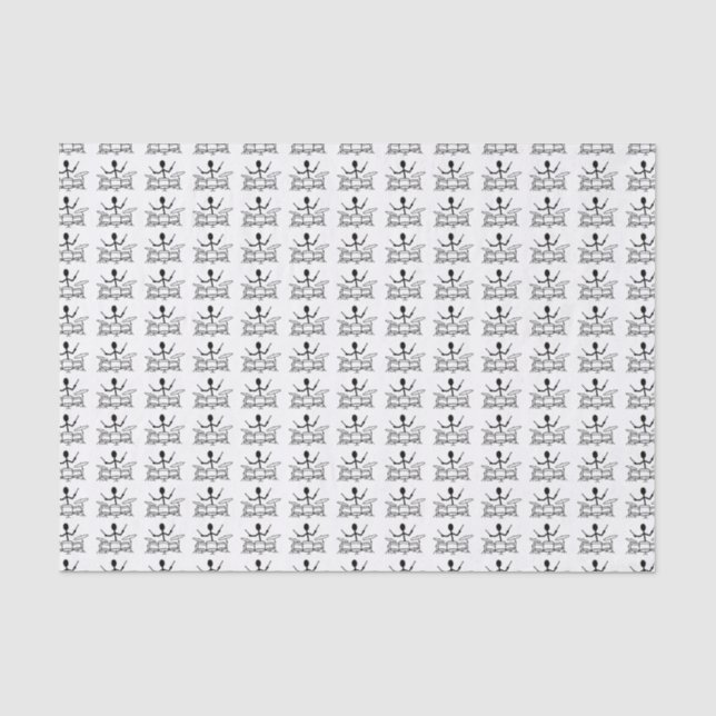 Papier Mousseline Figure du manche de tambour (Recto)