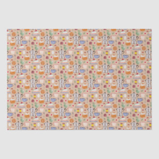 Papier Mousseline Fika (Poche d'appel d'offres) - Motif d'aquarelle