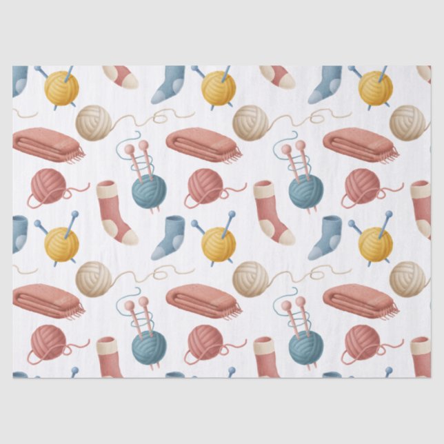 Papier Mousseline Fil de dessin, couvertures et chaussettes (Recto)