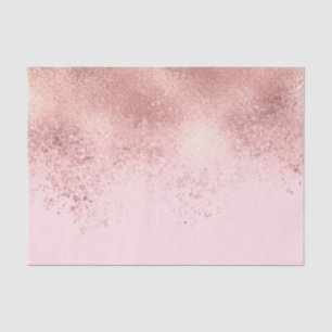 Papier Mousseline Fille Blush Rose Or Sprayed Confetti Ombre