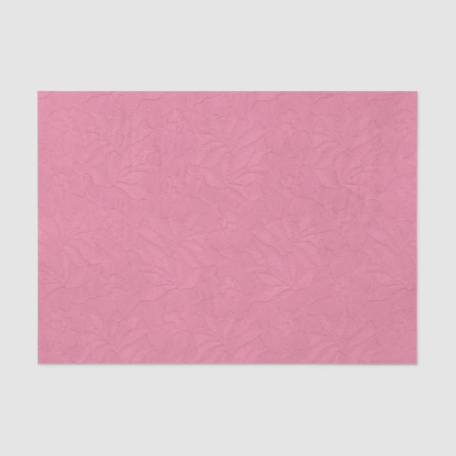 Papier Mousseline Fille fuschia rose élégante dentelle florale franç (Recto)