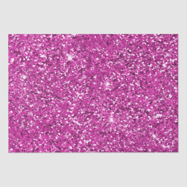 Papier Mousseline Fille rose brillante Parties scintillant (Recto)