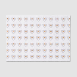 Papier Mousseline Fille rousse de la colombe communion