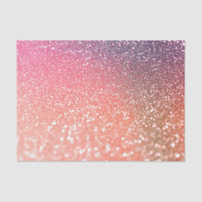 Papier Mousseline Fille Trend Rose Gold Blush Parties scintillant (Recto)