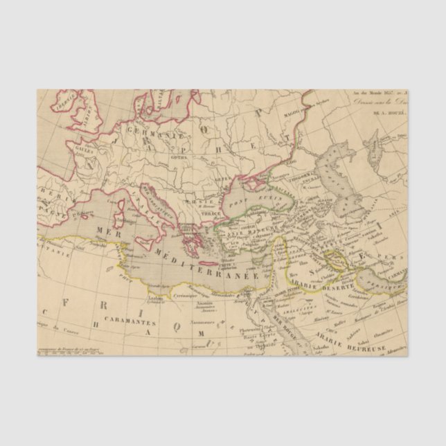 Papier Mousseline Fils aux. de Noe de trois de Terre (Recto)
