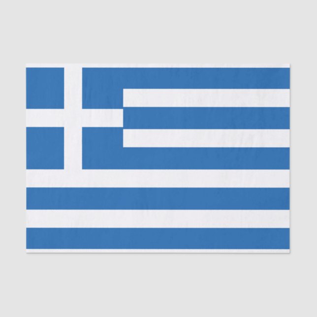 Papier Mousseline Flag de Greece (Recto)