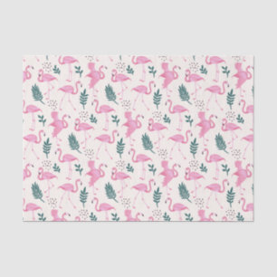 Papier Mousseline Flamant rose