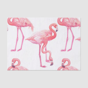 Papier Mousseline Flamants roses