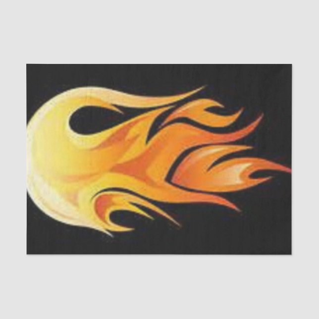Papier Mousseline Flammes (Recto)