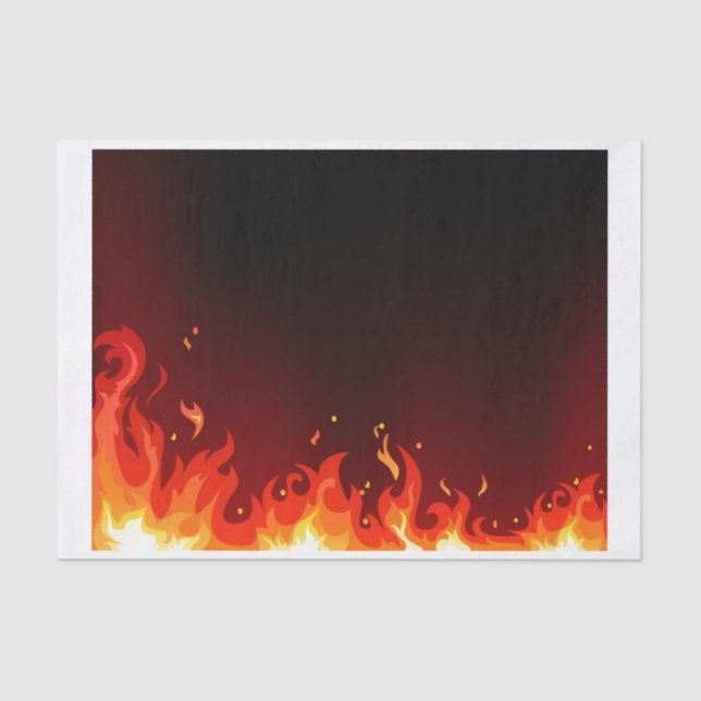 Papier Mousseline Flammes (Recto)