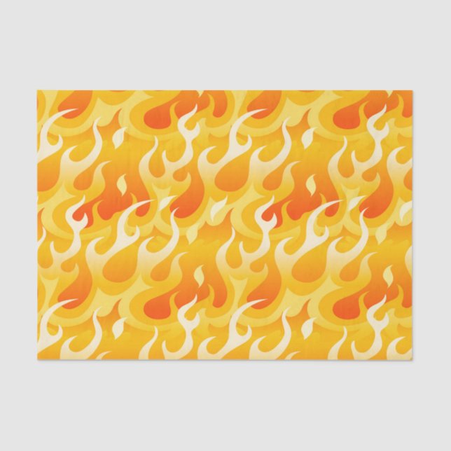 Papier Mousseline Flammes chaudes (Recto)