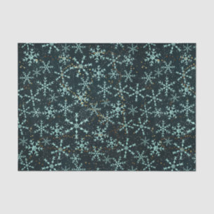 Papier Mousseline Flammes de neige mousseuses Bleu blanc dans le cie