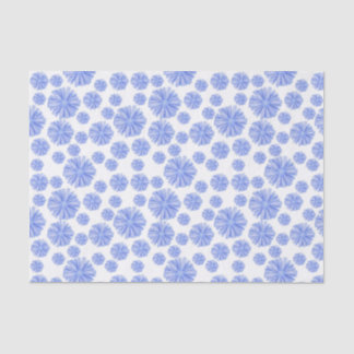 Papier Mousseline Fleur Chicorée Bleue