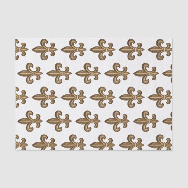 Papier Mousseline Fleur de Lis Crest (Recto)