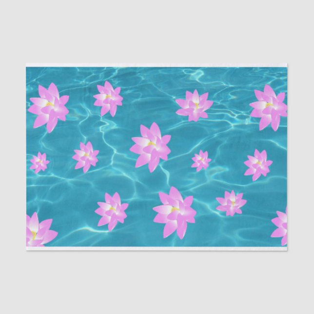 Papier Mousseline Fleur de Lotus (Recto)