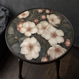 Papier Mousseline Fleur de pommier crème vintage découpage floral
