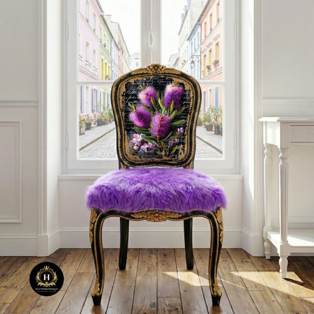 Papier Mousseline Fleur de Rince-bouteille Pourpre en Découpage (Créateur téléchargé)