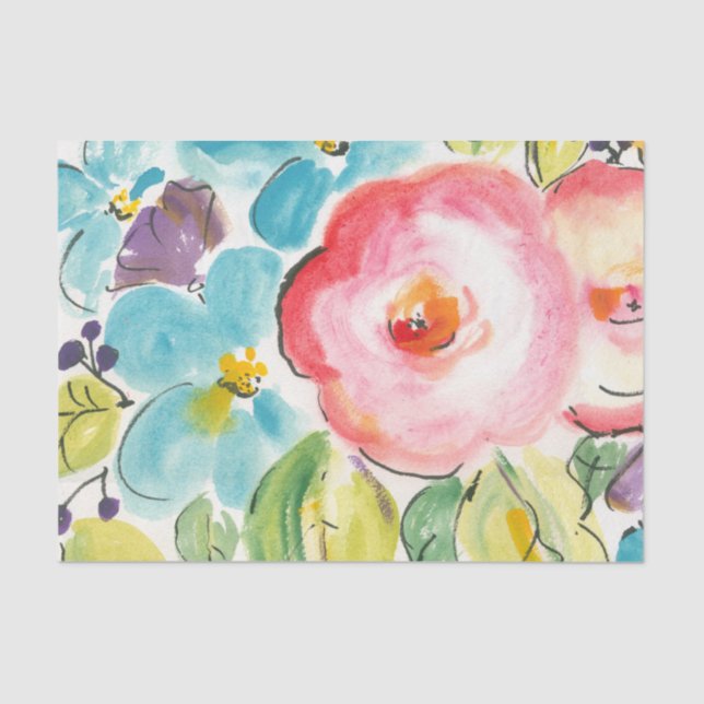 Papier Mousseline Fleur délice II (Recto)