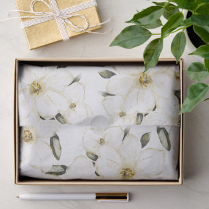 Papier Mousseline Fleur Élégante