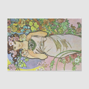 Papier Mousseline Fleur fille