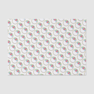 Papier Mousseline Fleur ronde Gelée Mariage Anniversaire Gâteau