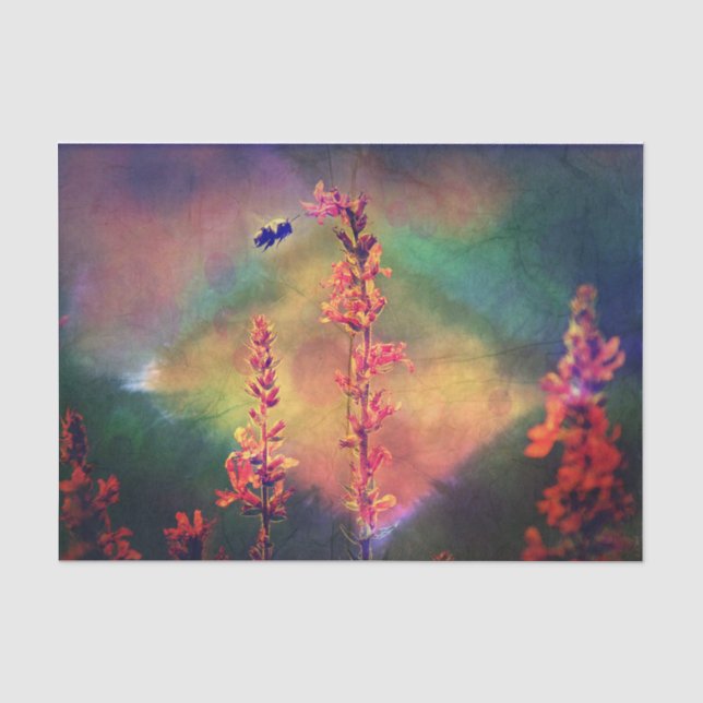 Papier Mousseline Fleur sauvage N Bee Diamant d'automne (Recto)