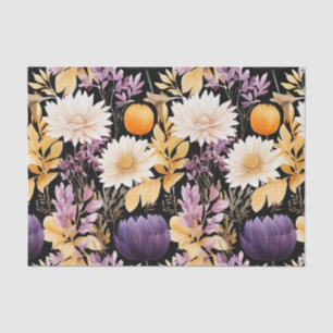 Papier Mousseline Fleurs d'automne Découpage d'automne