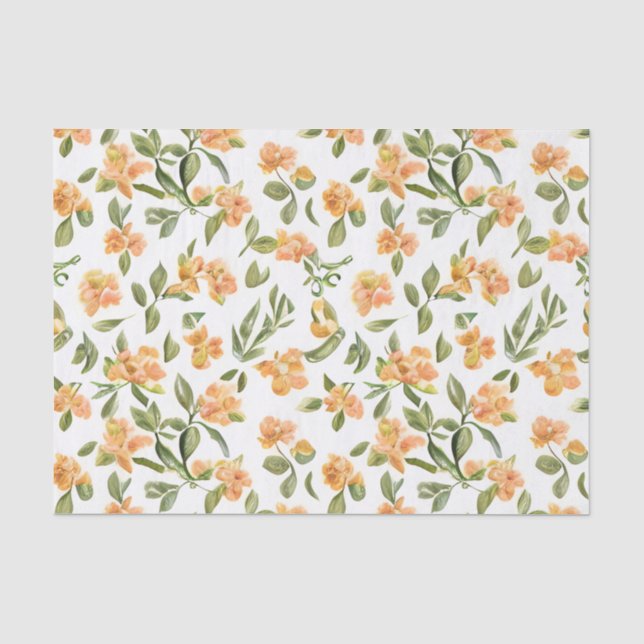 Papier Mousseline Fleurs de chèvrefeuille à motifs floraux (Recto)