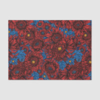 Fleurs de chrysanthème rouge et coléoptères orange