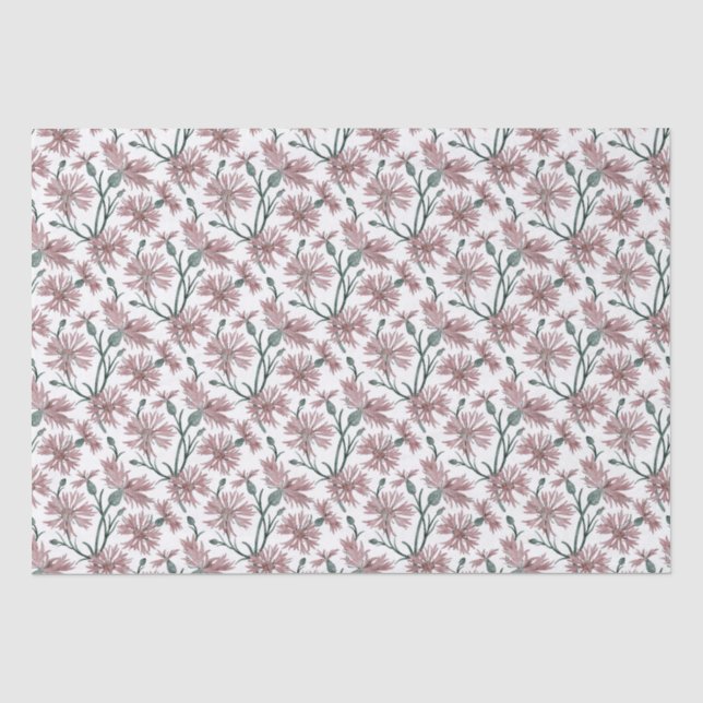 Papier Mousseline Fleurs de Cornouailles (Toscane) - Papier Tissu (Recto)