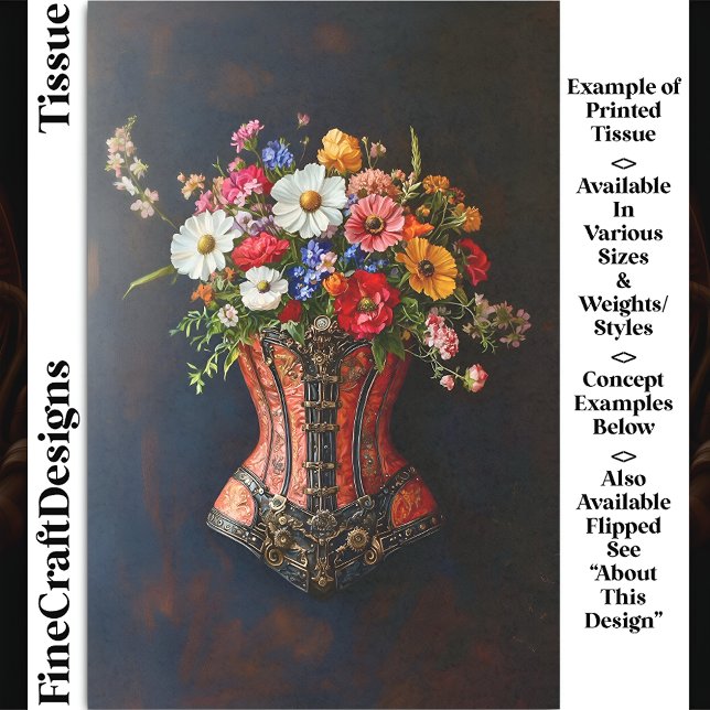 Papier Mousseline Fleurs de corse en Steampunk victorien DF5R Découp (Créateur téléchargé)