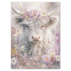 Fleurs de couronne de vache de haute-terre fluffy 