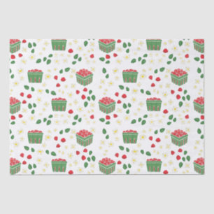 Papier Mousseline Fleurs de Fraise Champs de Fraises Premier Fraise