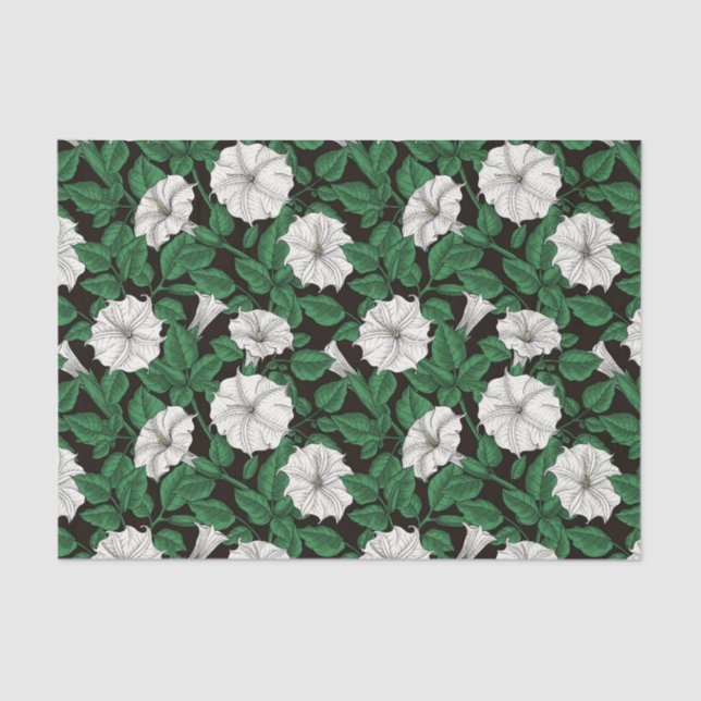 Papier Mousseline Fleurs de lune 2 (Recto)