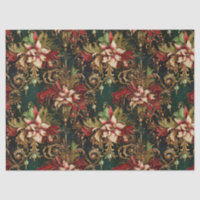 Fleurs de Noël sur la page Découpage verte