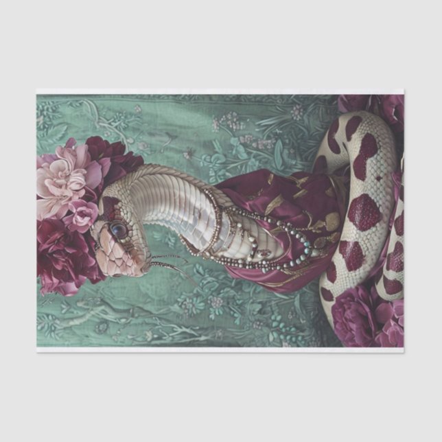 Papier Mousseline Fleurs de serpent (Recto)