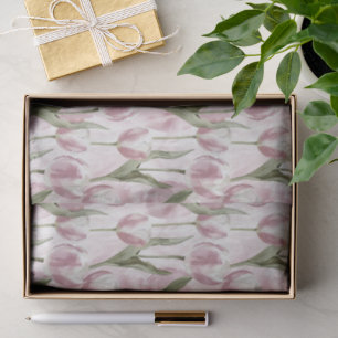 Papier Mousseline Fleurs de tulipe rose chic Anniversaire