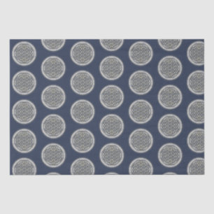 Papier Mousseline FLEURS DE VIE - Symbole de géométrie sacrée Art 1