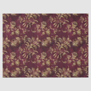 Papier Mousseline Fleurs d'or Abstraites sur la page de découpage ro