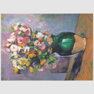 Papier Mousseline Fleurs en Vase, Cézanne