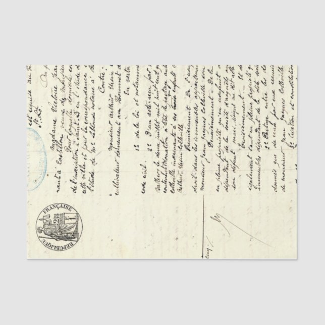 Papier Mousseline Fleurs et Ephemera Design Series #1 (Recto)