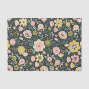 Papier Mousseline Fleurs florale vibrantes florale girly fantaisie