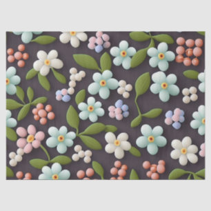Papier Mousseline Fleurs minuscules